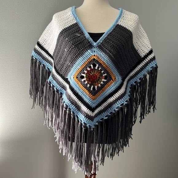 Sweaters - CROCHET PONCHO